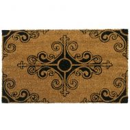 Rubber-Cal Traditional Fleur de Lis French Mat - 18 x 30 inches - Coco Mats