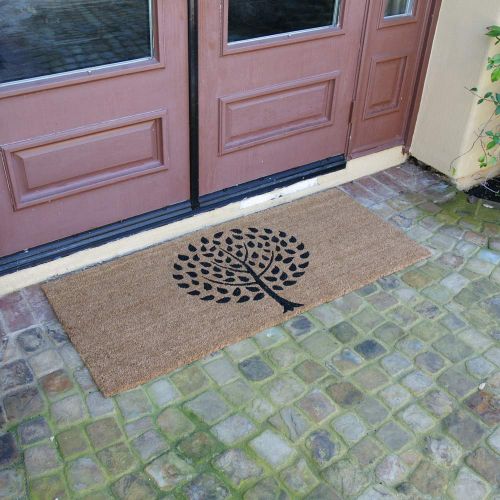  Rubber-Cal Modern Landscape Contemporary Doormat - 24 x 57 inches - Stylish Door Mats