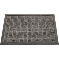 Rubber-Cal Wellington Rubber Backed Carpet Mat 3 x 5 feet - Charcoal Rug Mat