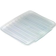 Rubbermaid Home Small Clear Drainer Tray FG1180MACLR Unit: EACH