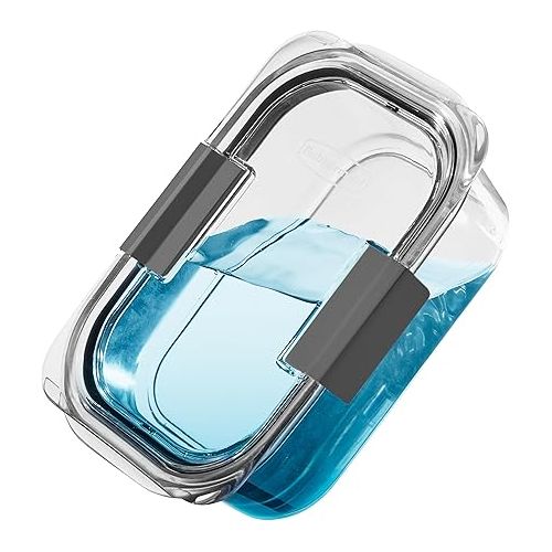  Rubbermaid Brilliance Food Storage Containers, BPA Free, Airtight Lids, Ideal for Lunch, Meal Prep & Leftovers, Set of 5 (3.2 Cup)