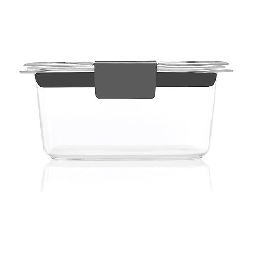  Rubbermaid Brilliance Leak-Proof Food Storage Containers with Airtight Lids, Clear