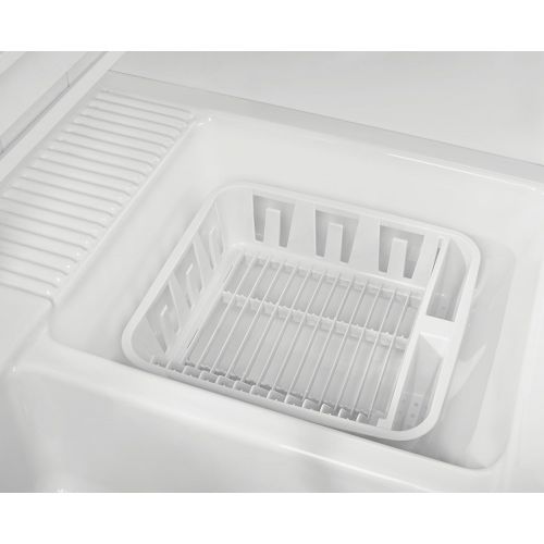  Rubbermaid Antimicrobial in-Sink Dish Drainer, White, Small (FG6049ARWHT)