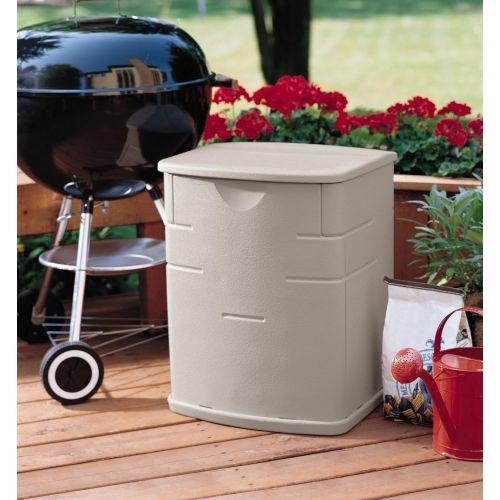  Rubbermaid 2047053 Deck Box Medium Sandstone