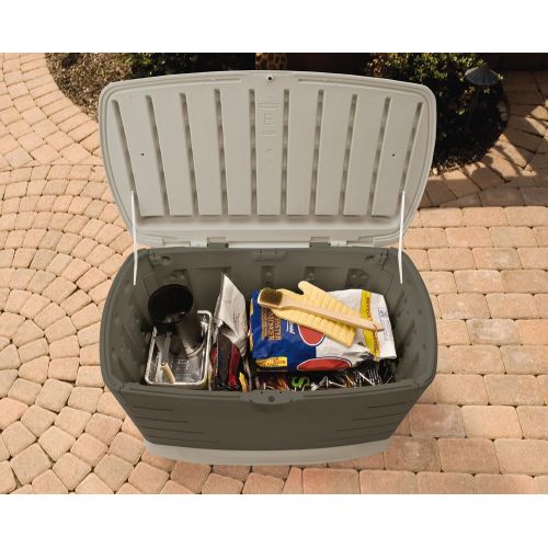  Rubbermaid 2047053 Deck Box Medium Sandstone