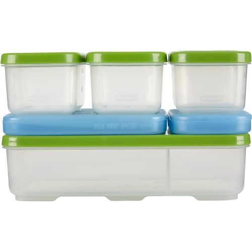  [아마존베스트]Rubbermaid LunchBlox Entree Kit, Green 1806233