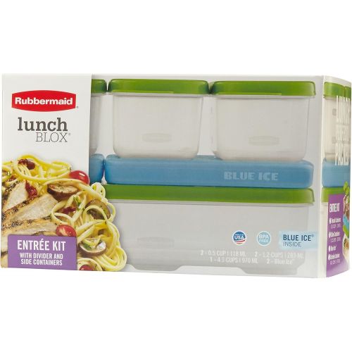  [아마존베스트]Rubbermaid LunchBlox Entree Kit, Green 1806233