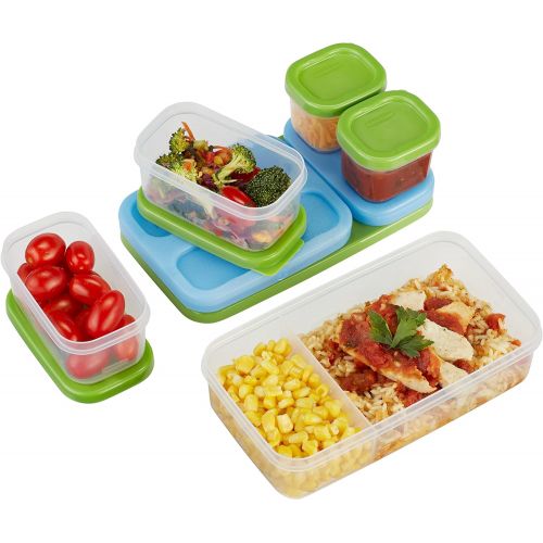  [아마존베스트]Rubbermaid LunchBlox Entree Kit, Green 1806233