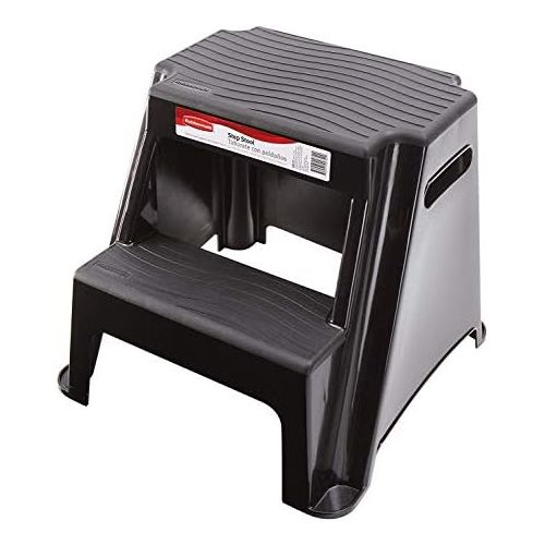  [아마존베스트]Rubbermaid RM-P2 2-Step Molded Plastic Stool with Non-Slip Step Treads 300-Pound Capacity