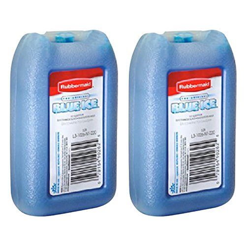  Rubbermaid Blue Ice Mini Pack, Reusable, 1026 TL 220, 8 OZ (2 Pack)