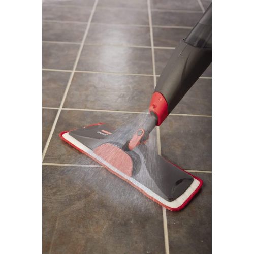  Rubbermaid Reveal Spray Microfiber Floor Mop Cleaning Kit for Laminate & Hardwood Floors, Spray Mop with Reusable Washable Pads, Commercial Mop