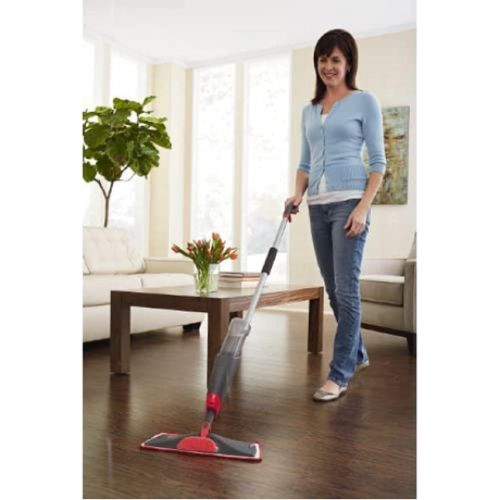  Rubbermaid Reveal Spray Microfiber Floor Mop Cleaning Kit for Laminate & Hardwood Floors, Spray Mop with Reusable Washable Pads, Commercial Mop