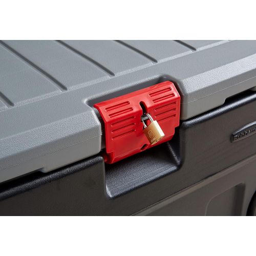  Rubbermaid ActionPacker? 48 Gal Lockable Storage Bin, Industrial, Rugged Large Storage Container with Lid