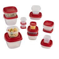 Rubbermaid Easy Find Lid 34-Piece Food Storage Container Set, Red