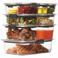 Rubbermaid Brilliance 18-Piece Stain and Odor Resistant 100% Leak-Proof, Crystal Clear Food Storage Container Set