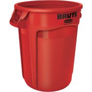 Rubbermaid Commercial Products Rubbermaid Commercial Round Brute Container, Plastic, 32 gal, Red