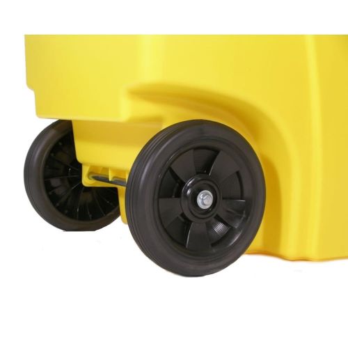  Rubbermaid Commercial Products Rubbermaid Commercial Brute Rollout Container, Square, Plastic, 50 gal, Yellow