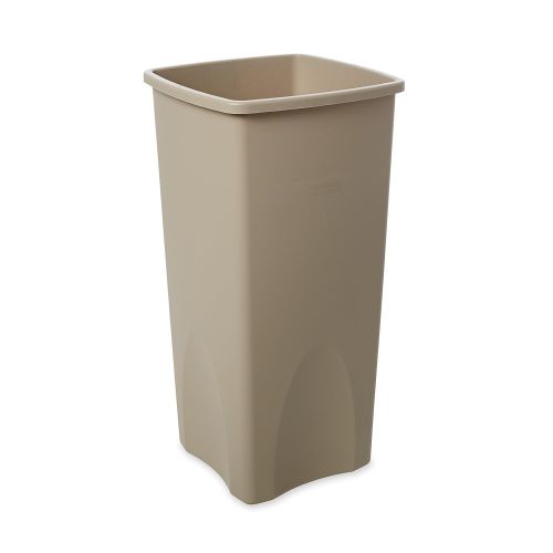  Rubbermaid Commercial Products Untouchable Square Trash/Garbage Can, Beige (FG356988BEIG)