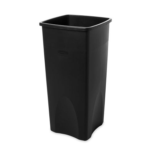  Rubbermaid Commercial Products Untouchable Square Trash/Garbage Can, Black (FG356988BLA)