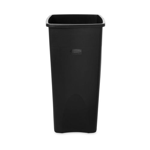  Rubbermaid Commercial Products Untouchable Square Trash/Garbage Can, Black (FG356988BLA)