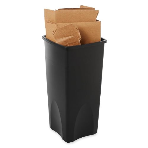  Rubbermaid Commercial Products Untouchable Square Trash/Garbage Can, Black (FG356988BLA)