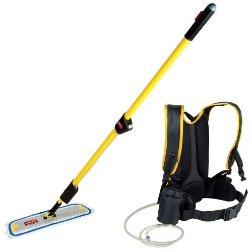  Rubbermaid Commercial Products Rubbermaid Commercial FLOW Flat mop Finish Kit, 1-12 Gallon, Yellow, FGQ97900YL00