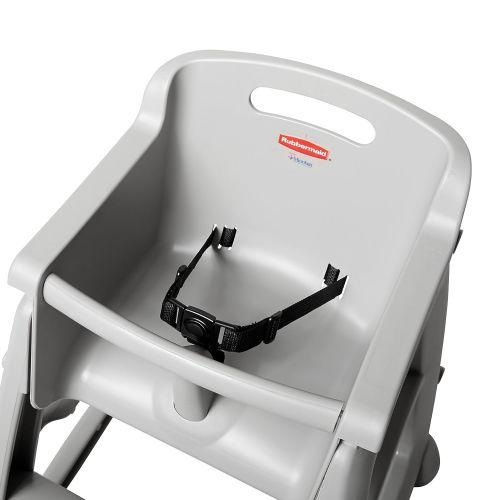  Rubbermaid Commercial Products Sturdy High-Chair for Child/Baby/Toddler, Pre-Assembled, Platinum (FG780608PLAT)