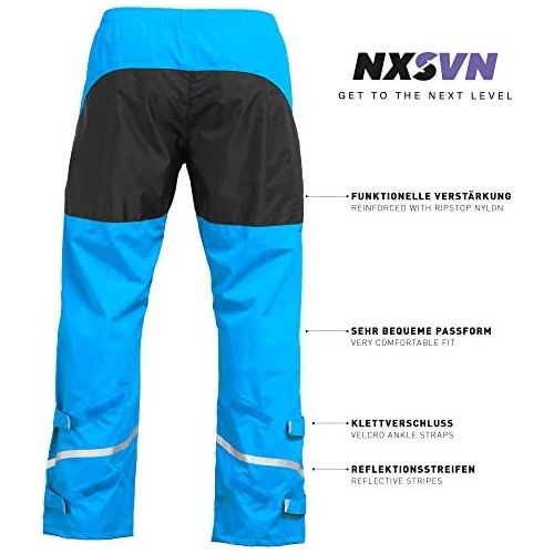  [아마존베스트]Rubberneck NXSVN Waterproof & Breathable Reflective Rain Trousers with 3M Reflective Strips