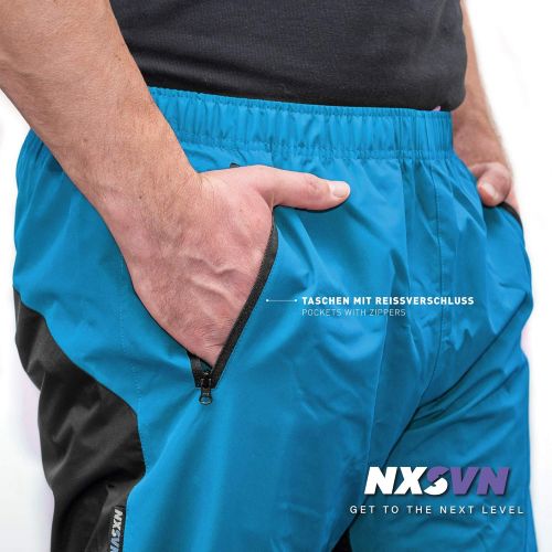  [아마존베스트]Rubberneck NXSVN Waterproof & Breathable Reflective Rain Trousers with 3M Reflective Strips