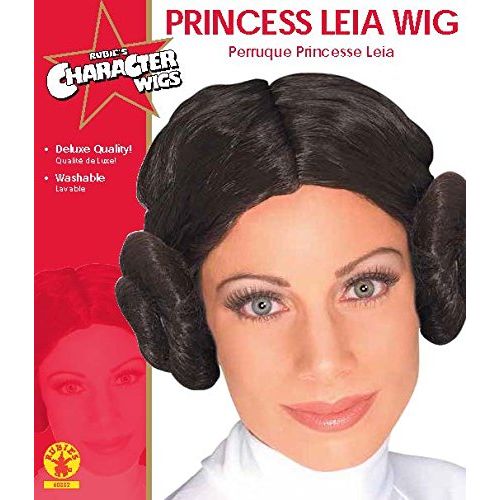  Rubie%27s Star Wars Princess Leia Wig, Brown, One Size
