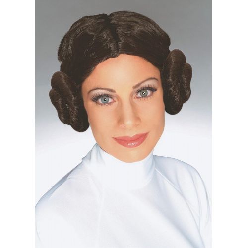  Rubie%27s Star Wars Princess Leia Wig, Brown, One Size