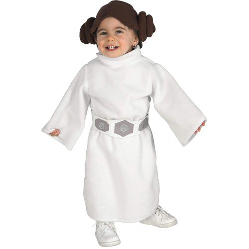  Rubie%27s Rubies Star Wars Princess Leia Romper, White, 1-2 years