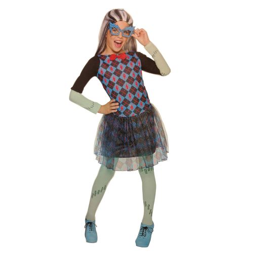  Rubie%27s Geek Shriek Monster High Frankie Stein Costume, Size Small, 4-6