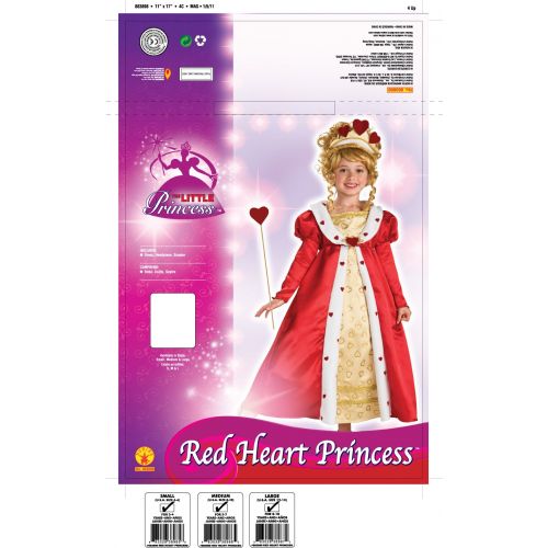  Rubie's Rubies Red Heart Princess Costume - Small (4-6)