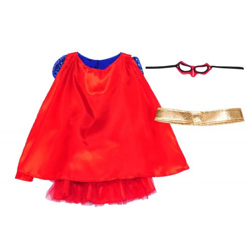  Rubie's Rubies Costume DC Superheroes Supergirl Sequin Child Costume, Medium