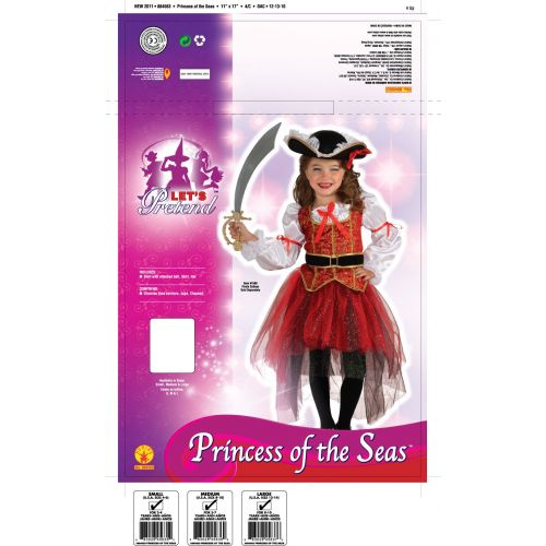  Rubie's Rubies Lets Pretend Princess Of The Seas Costume - Large (12-14)