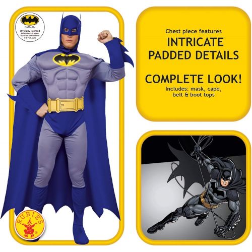 할로윈 용품Rubies Costume Dc Heroes and Villains Collection Deluxe Muscle Chest Batman Costume