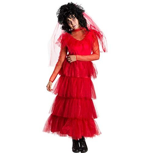  할로윈 용품Rubies Womens Beetlejuice Lydias Dress, Red, Large