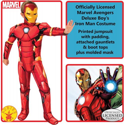  할로윈 용품Rubies Boys Marvel Avengers Deluxe Iron Man Costume