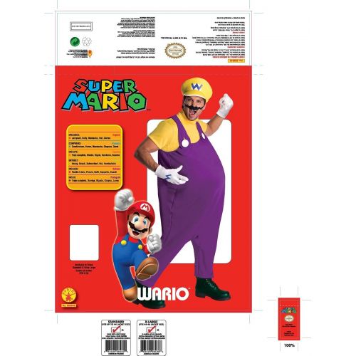  할로윈 용품Rubie's Super Mario Brothers Adult Wario Costume