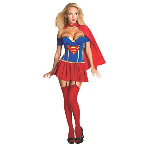  할로윈 용품Rubies Womens DC Comics Supergirl Corset Costume, As Shown, Medium