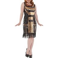 Rubie's Delicious Sequin Front Pull Over Dress Gatsby, Multi, 1X