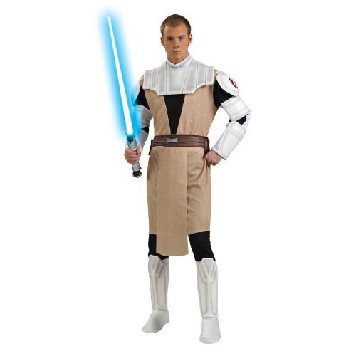  할로윈 용품Rubies Costume Mens Star Wars Clone Deluxe Adult Obi-Wan Kenobi, Multicolor