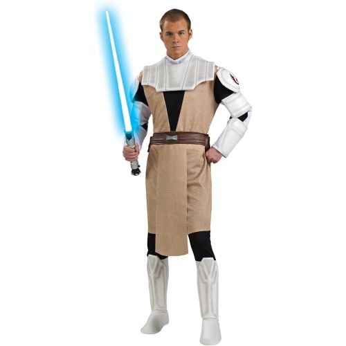  할로윈 용품Rubies Costume Mens Star Wars Clone Deluxe Adult Obi-Wan Kenobi, Multicolor