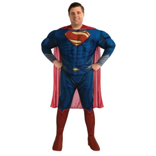  할로윈 용품Rubies Mens Man of Steel Deluxe Plus Size Adult Muscle-Chest Superman Costume