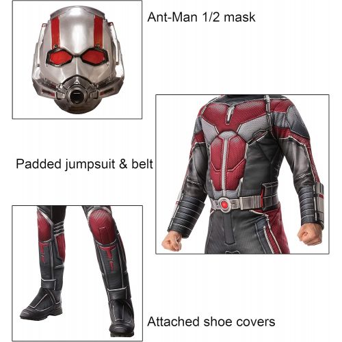  할로윈 용품Rubies Mens Marvel: Avengers 4 Mens Deluxe Ant-Man Costume and Mask Adult Costume