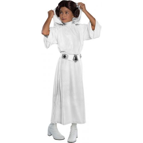 할로윈 용품Rubies Costume Star Wars Classic Princess Leia Deluxe Child Costume, Small