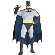 할로윈 용품Rubie's DC Comics Adult Deluxe Muscle Chest The Batman Costume, Large