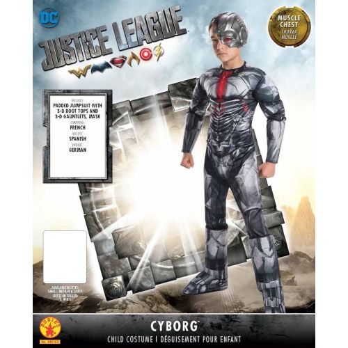  할로윈 용품Rubies Justice League Deluxe Cyborg Costume, Medium, Multicolor.