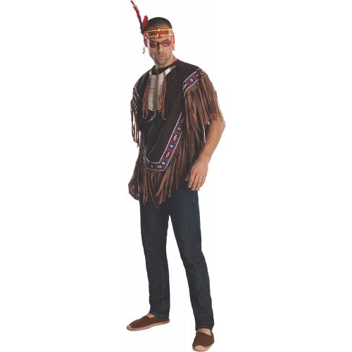  할로윈 용품Rubies Costume Heroes And Hombres Mens Native American Costume Poncho